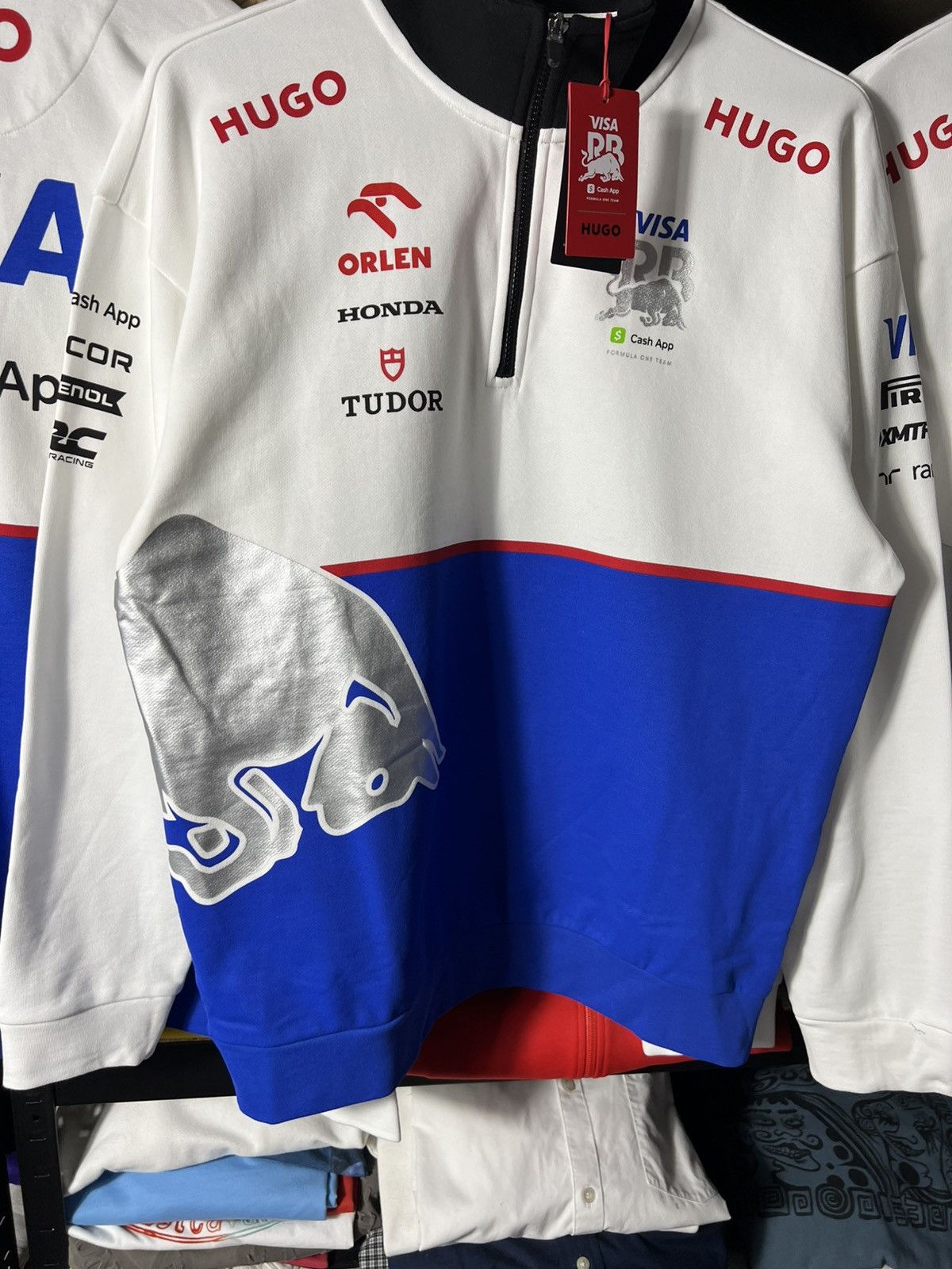 Hugo 🔥 HUGO Red Bull Racing F1 2024 1/4 Zip Sweatshirt Visa Cash Size US M / EU 48-50 / 2 - 6 Thumbnail