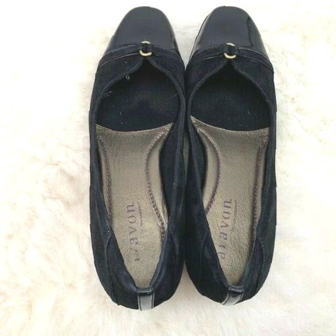 Vintage Aravon Pumps Mary Jane Suede Cap Toe Black Women's Size 9 B Size ONE SIZE - 6 Thumbnail