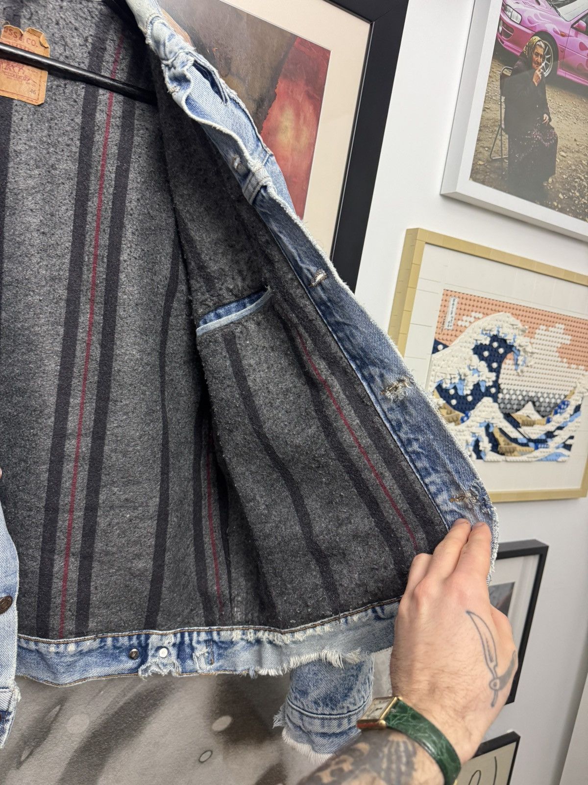 Levi's Levis Vintage 90s Denim Trucker Jacket 70506 Made In USA Size US L / EU 52-54 / 3 - 5 Thumbnail