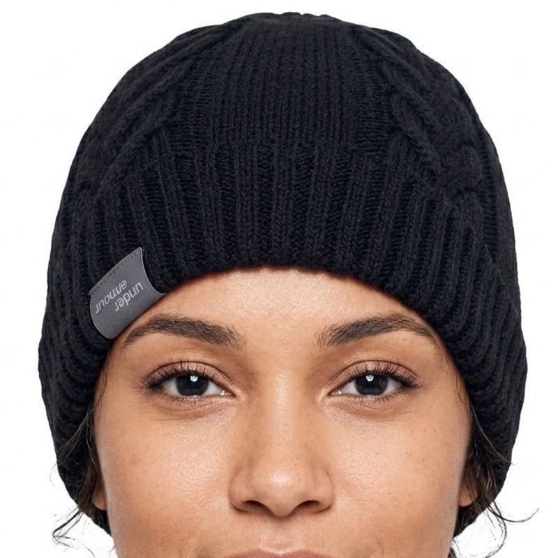 Under Armour Under Armour Cable Knit Black Beanie NEW Without Tags Size ONE SIZE - 2 Thumbnail