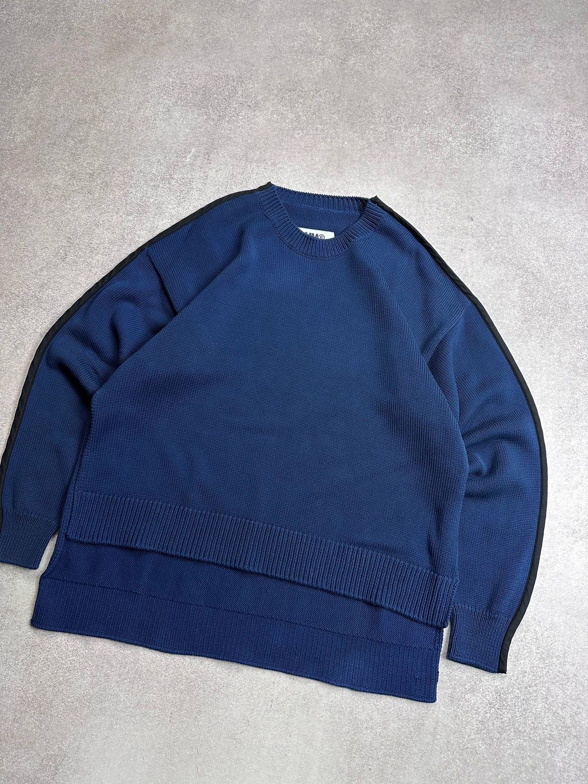 Maison Margiela Maison Margiela MM6 Blue Knit Sweater Rare S Size US S / EU 44-46 / 1 - 2 Thumbnail