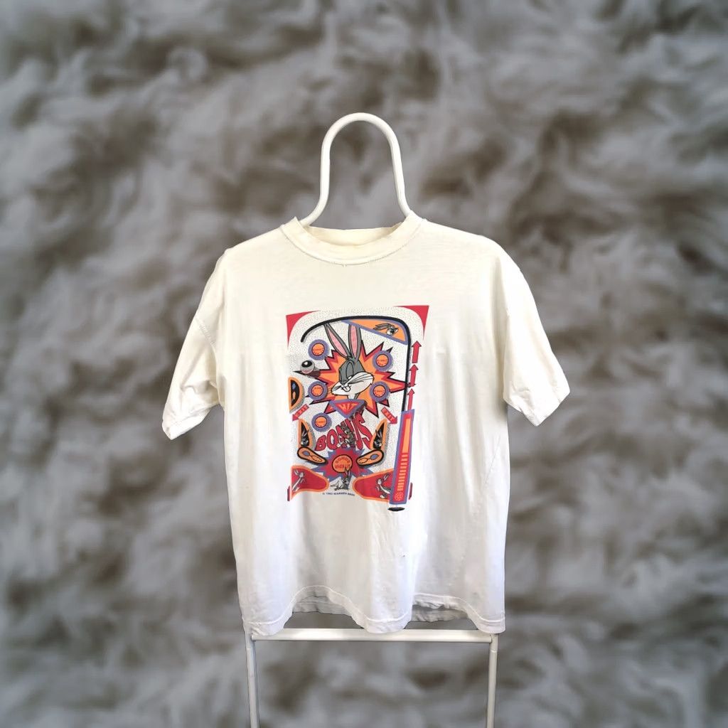 Vintage VINTAGE Warner Bros. Shirt Mens One Size White Bugs Bunny Cotton Men Size US M / EU 48-50 / 2 - 1 Thumbnail