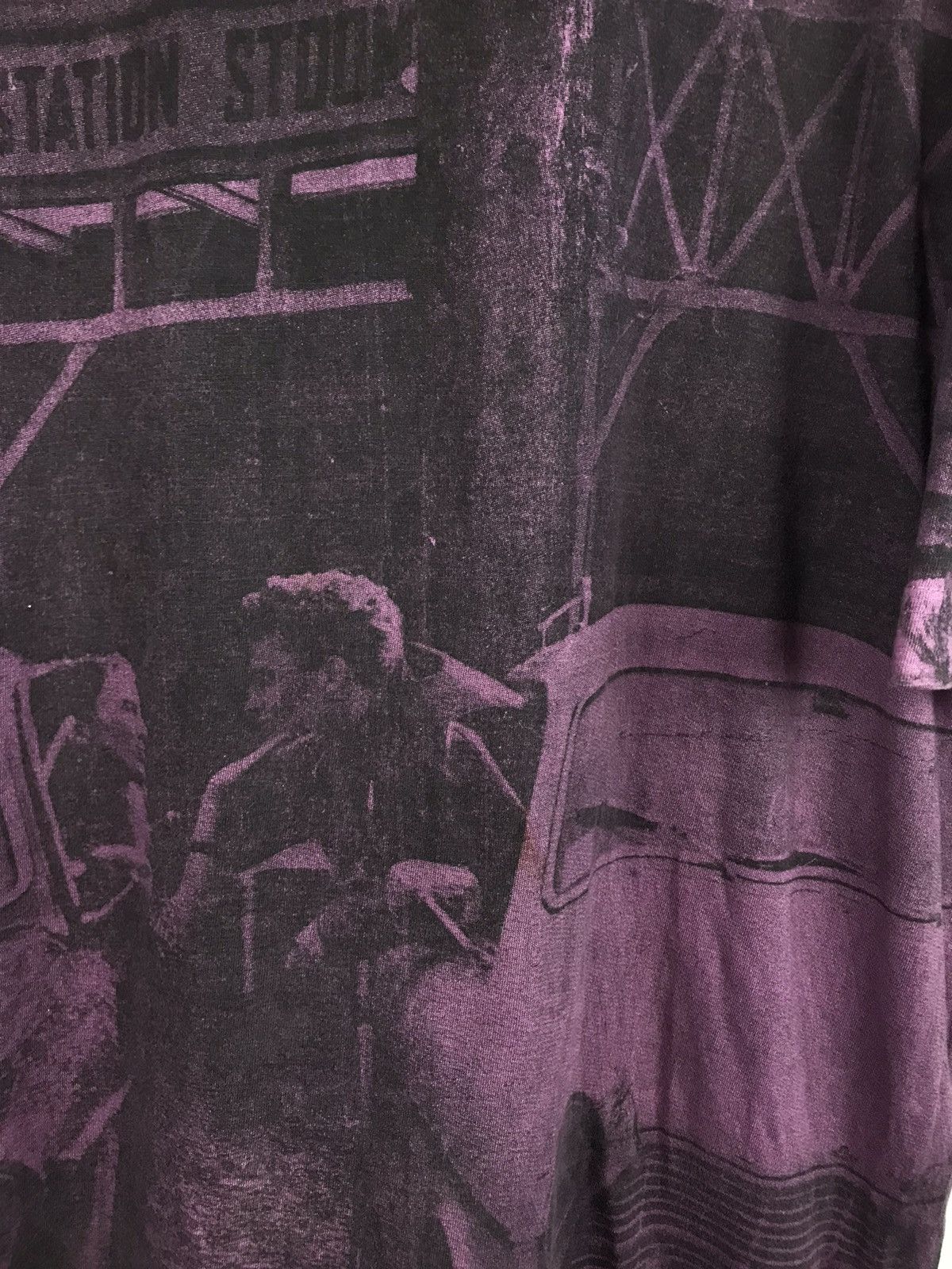 Vintage Vintage Full Printed Purple Big Logo Tee Size US XL / EU 56 / 4 - 3 Thumbnail