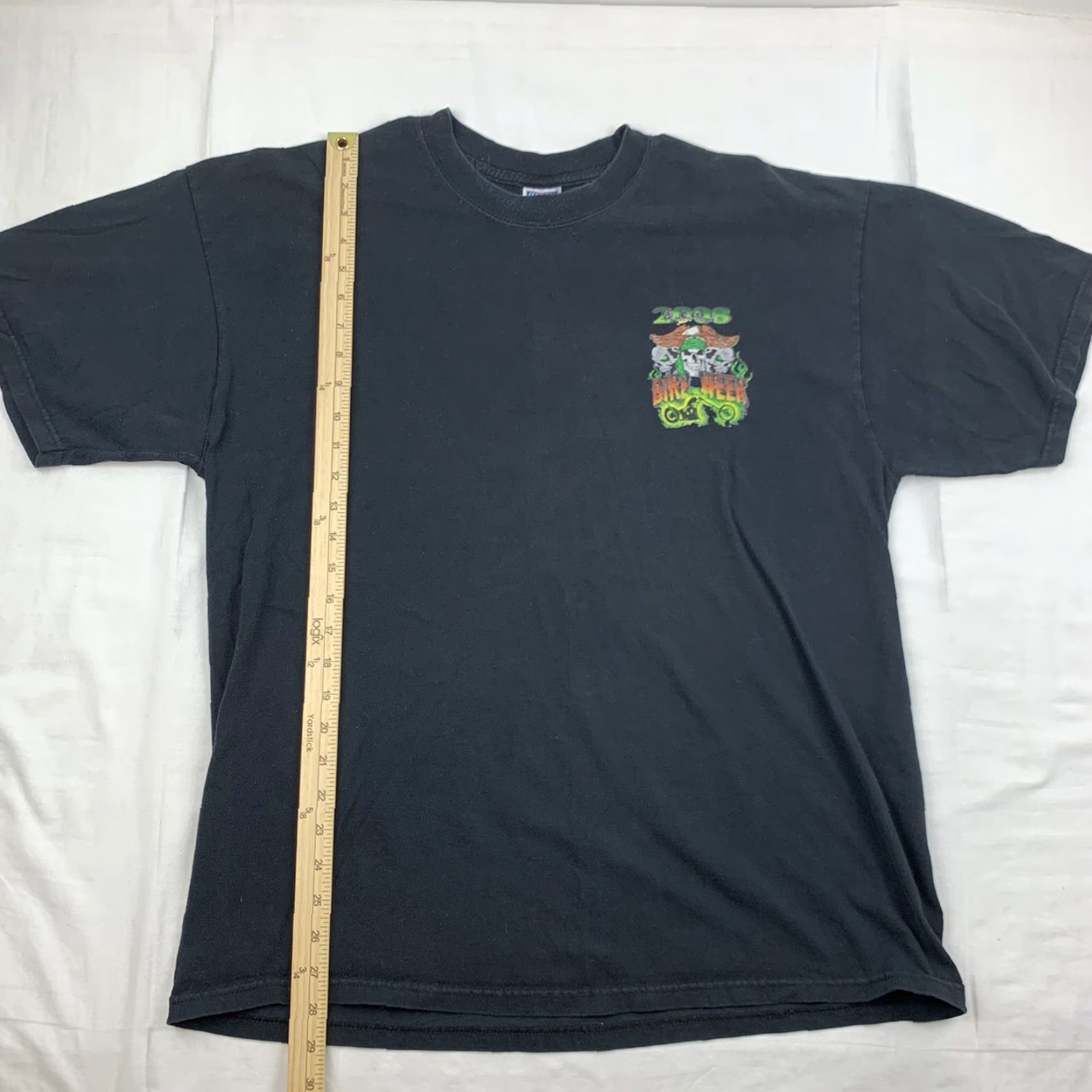 Jerzees VINTAGE Daytona Beach Bike Week T Shirt Adult XL Black 2008 Motorcycle Biker USA Size US XL / EU 56 / 4 - 6 Thumbnail