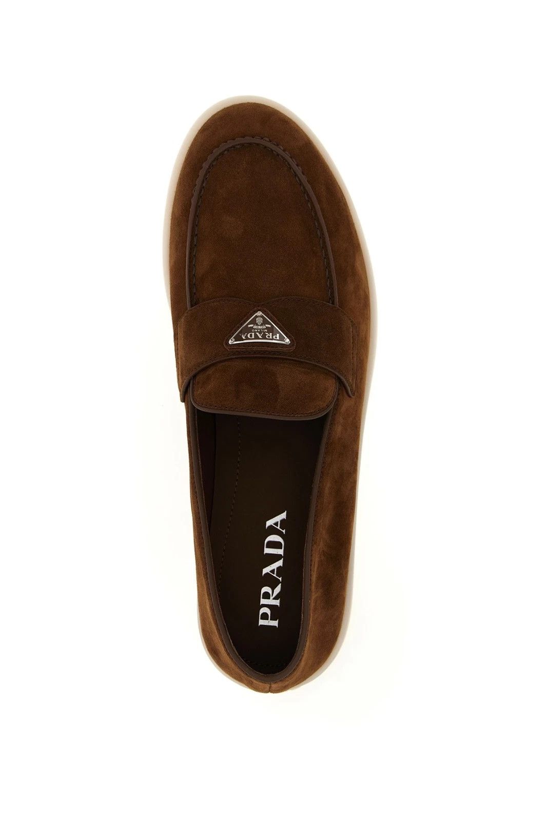 Prada PRADA Cocoa Brown Suede Loafers New & Authentic Size US 9.5 / EU 42-43 - 4 Thumbnail