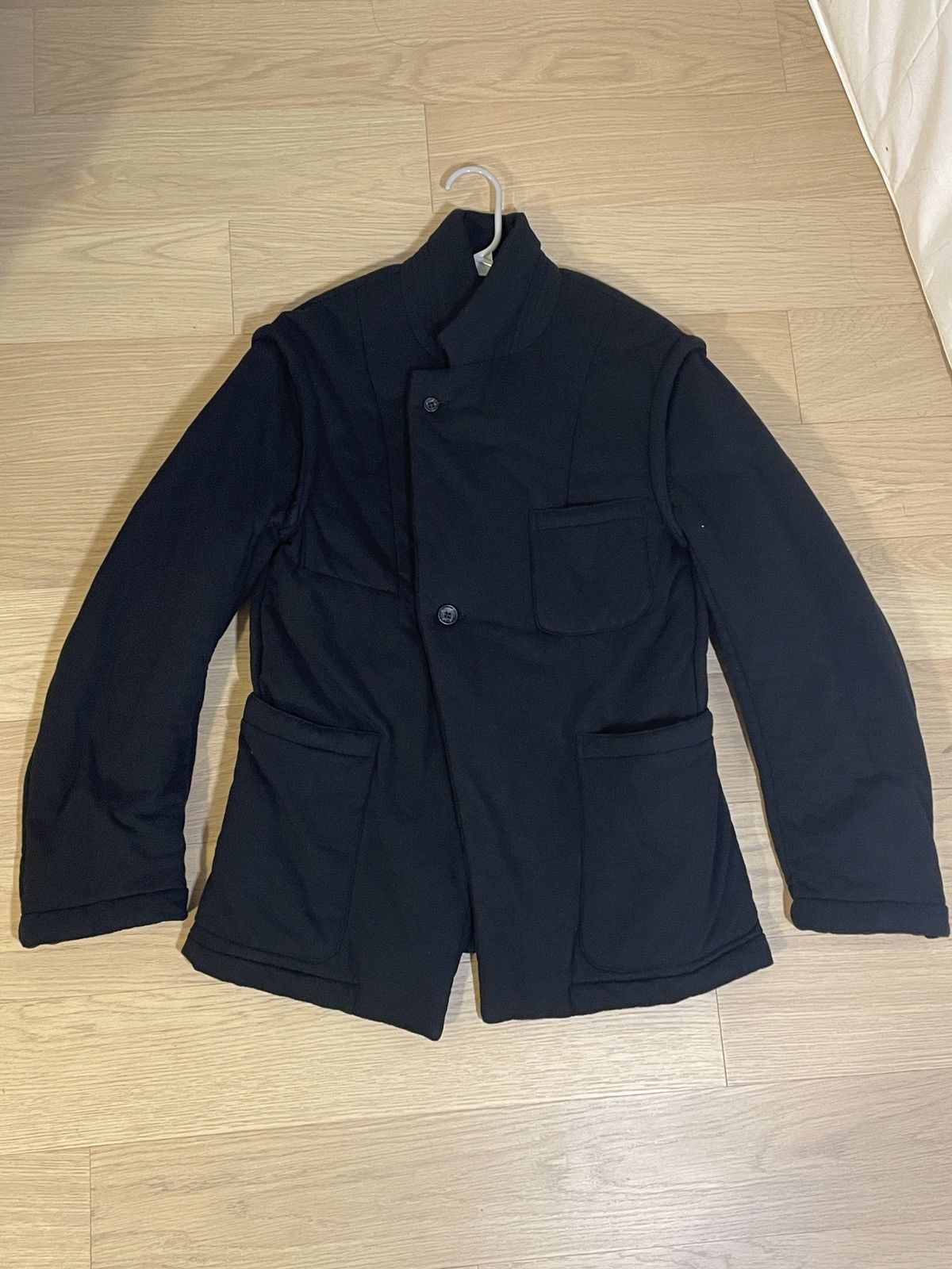 image of Kozaburo Monk Wear Padded Jacket in Black, Men's (Size Small)