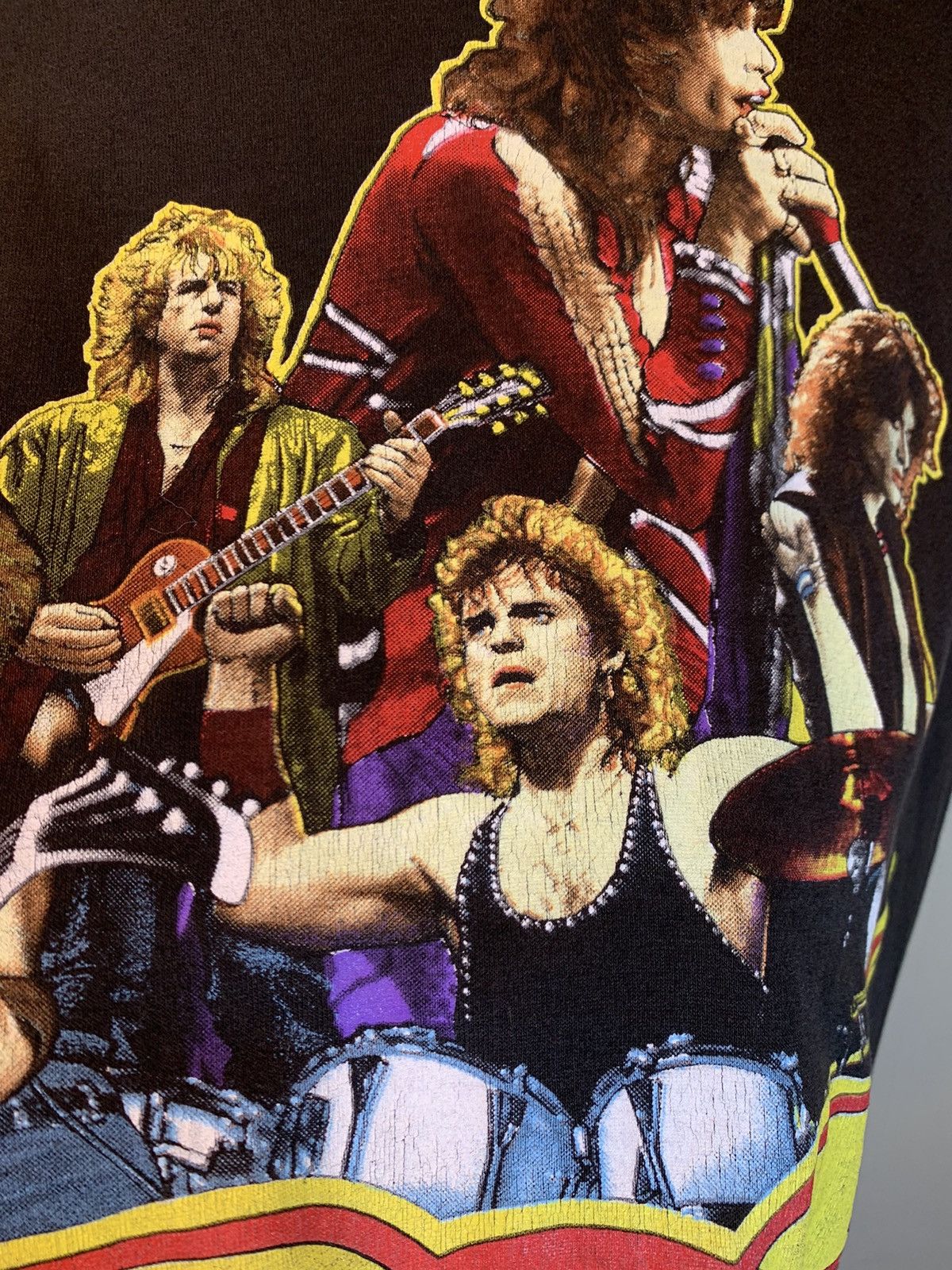 Band Tees × Vintage *RARE* Vintage 1980’s Aerosmith Walk This Way USA-Made Shirt Size US XL / EU 56 / 4 - 7 Thumbnail