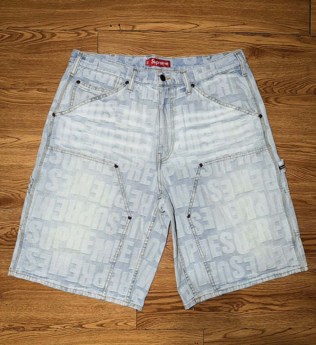 Supreme Supreme Baggy Denim Shorts Jorts Blue | Grailed