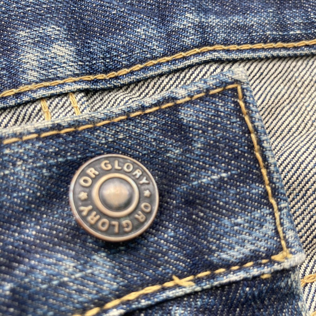 Or Glory × Vintage VINTAGE DISTRESSED OR GLORY UNION MADE JEANS Size US 32 / EU 48 - 7 Thumbnail