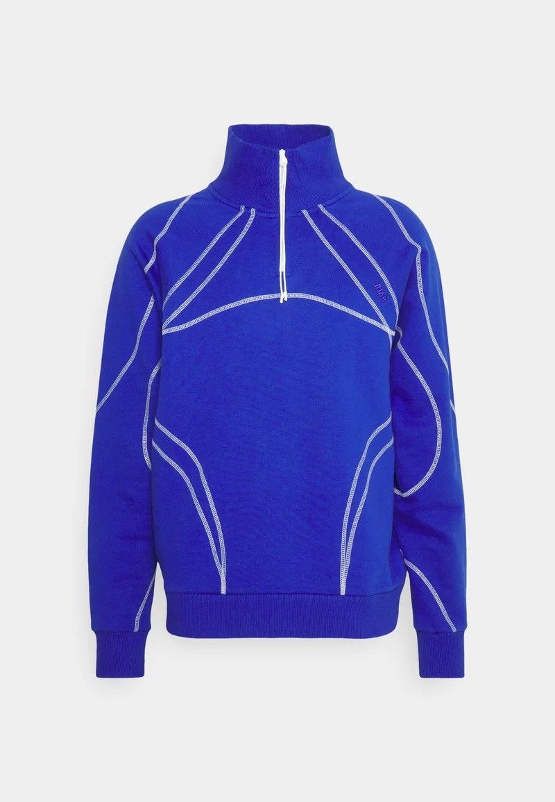 Saul Nash !DS! SS23 Saul Nash Electric Blue Overlock Stitch Sweatshirt Size US M / EU 48-50 / 2 - 2 Thumbnail