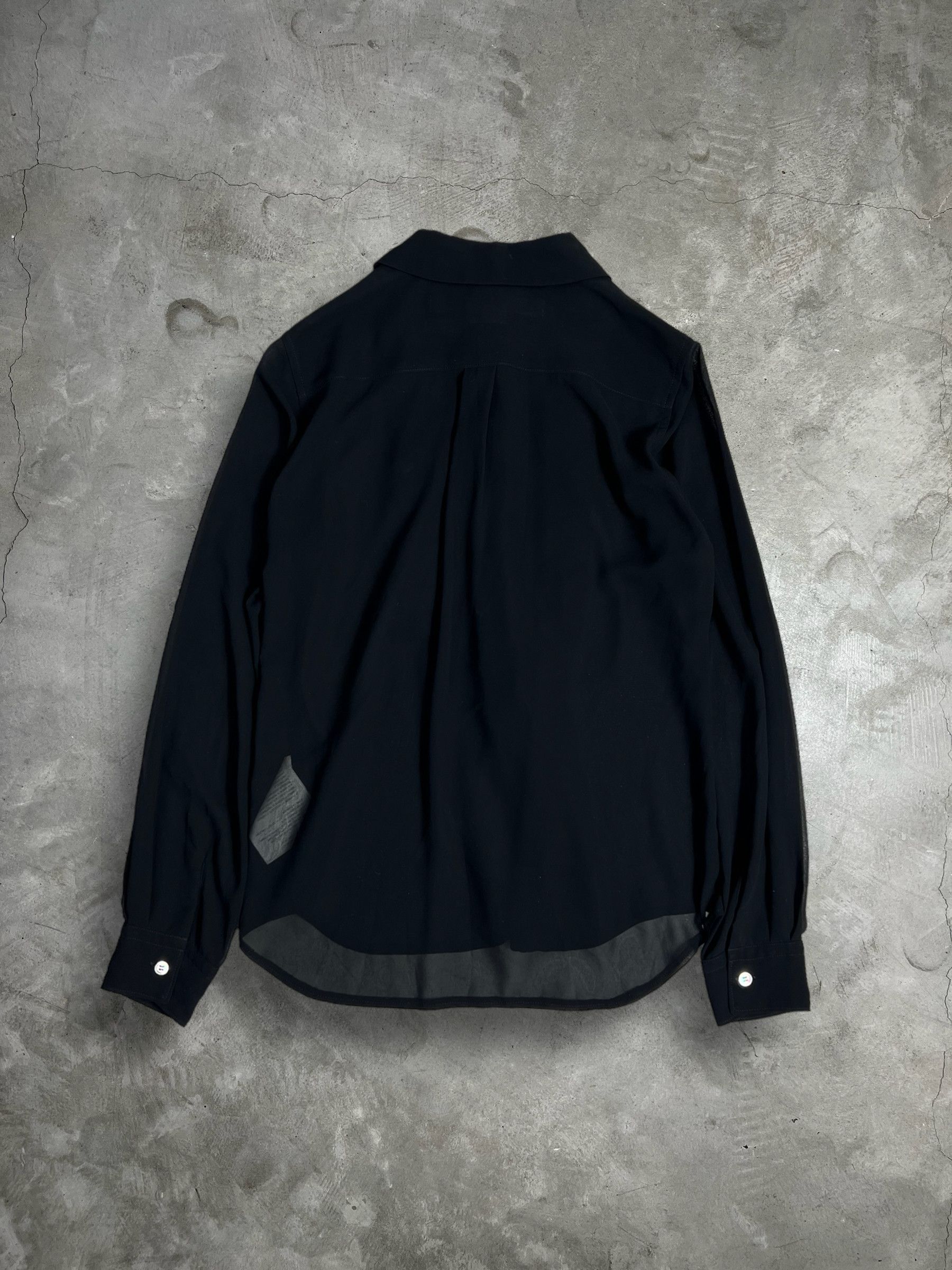 Comme des Garcons × Japanese Brand COMME des GARÇONS See Through Buttons Up Shirt (S) GTMPT597 Size S / US 4 / IT 40 - 9 Thumbnail