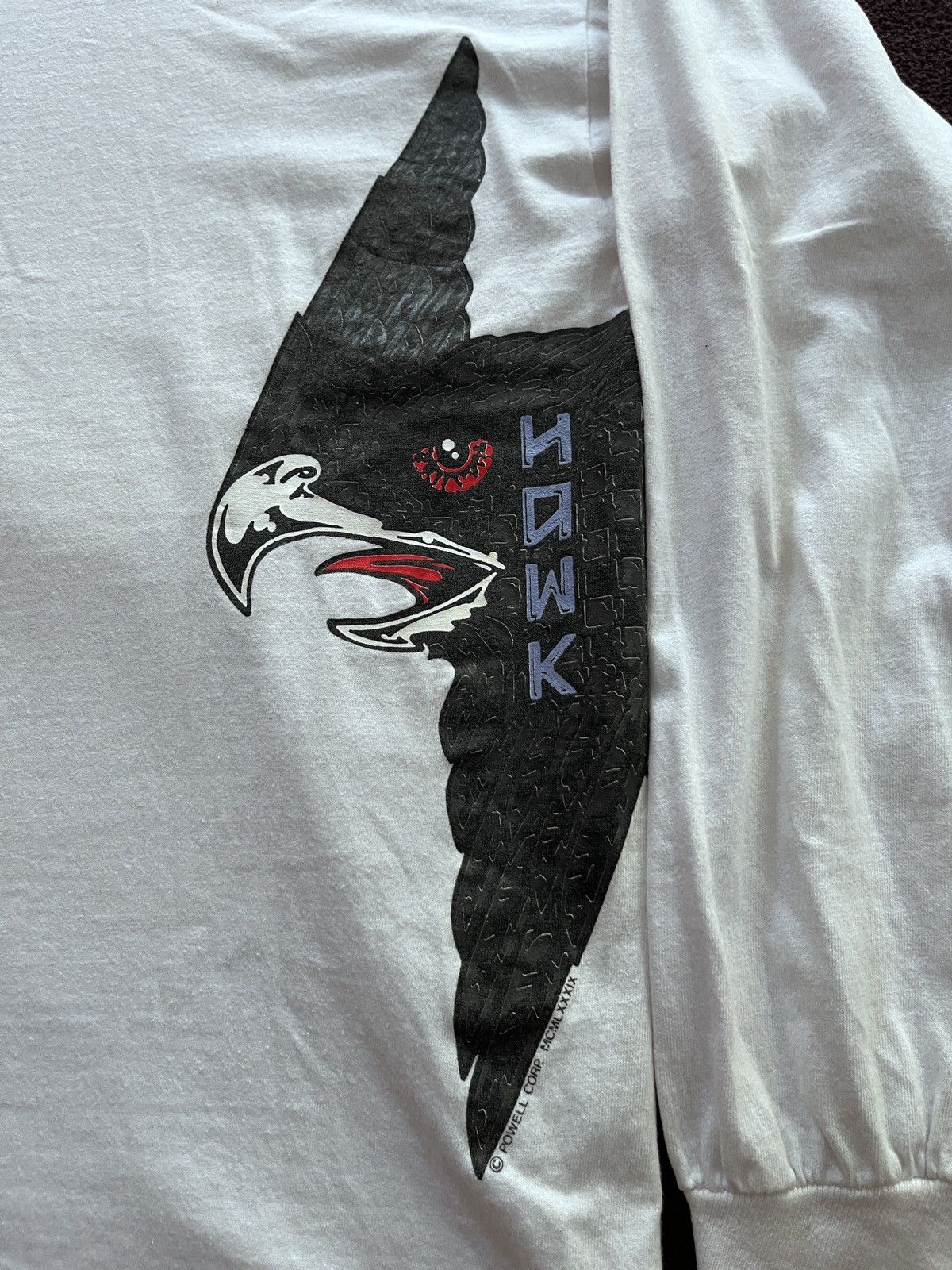 Thrasher Powell peralta Hawk 1989 Pro skater Rare Tees Size US M / EU 48-50 / 2 - 5 Thumbnail