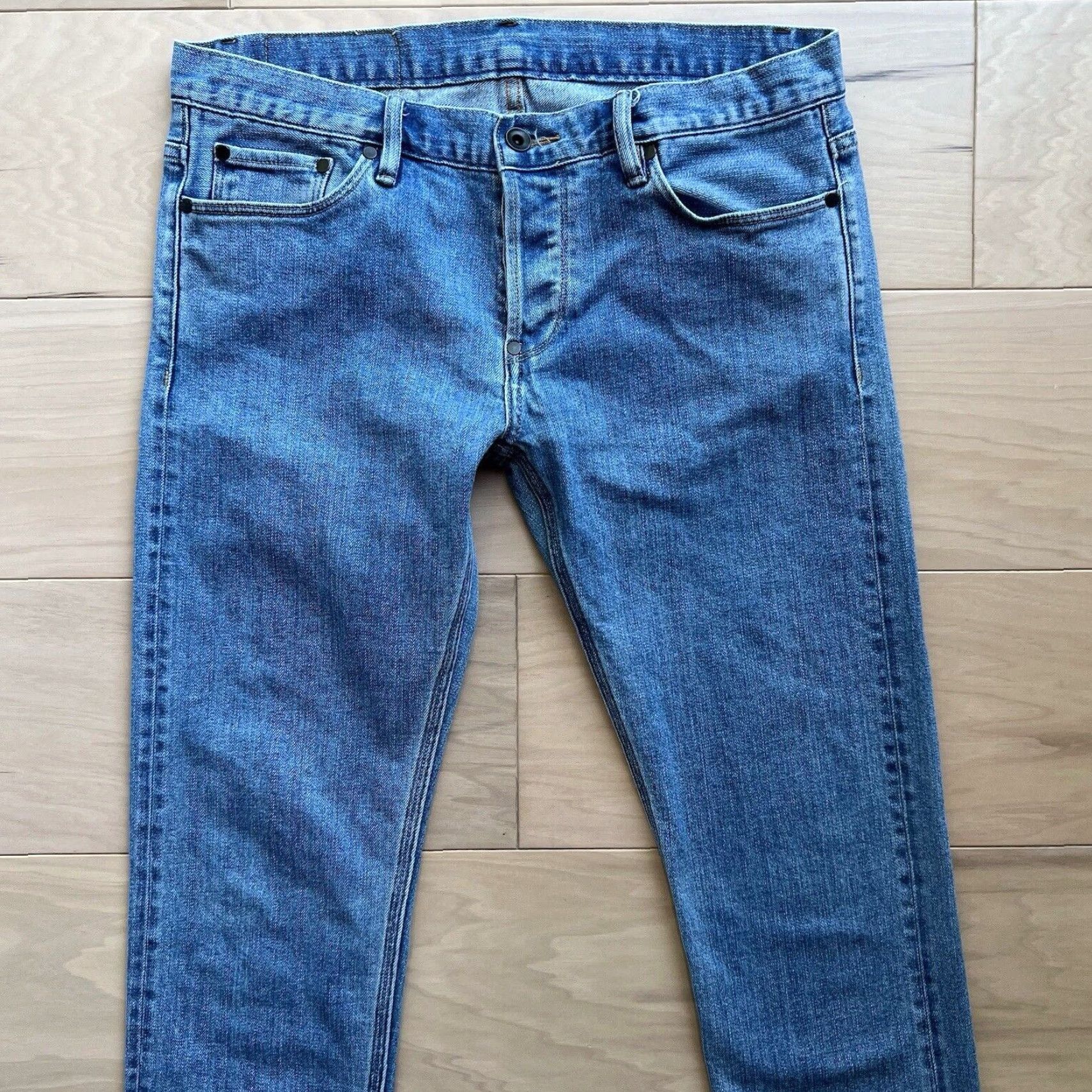 Y/Project VINTAGE Doublewood Project Jeans 33 Slim Straight Denim Blue 33 Casual Streetwear Men 501 500 Series Western Southwestern USA New York Size US 33 - 3 Thumbnail