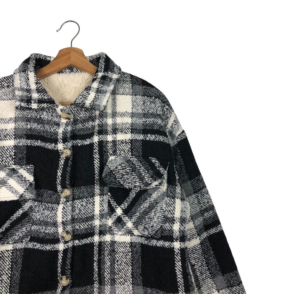 Flannel 📌Vintage Flannel Jacket Blanket Sherpa Private Pause Tartan Size US M / EU 48-50 / 2 - 7 Thumbnail