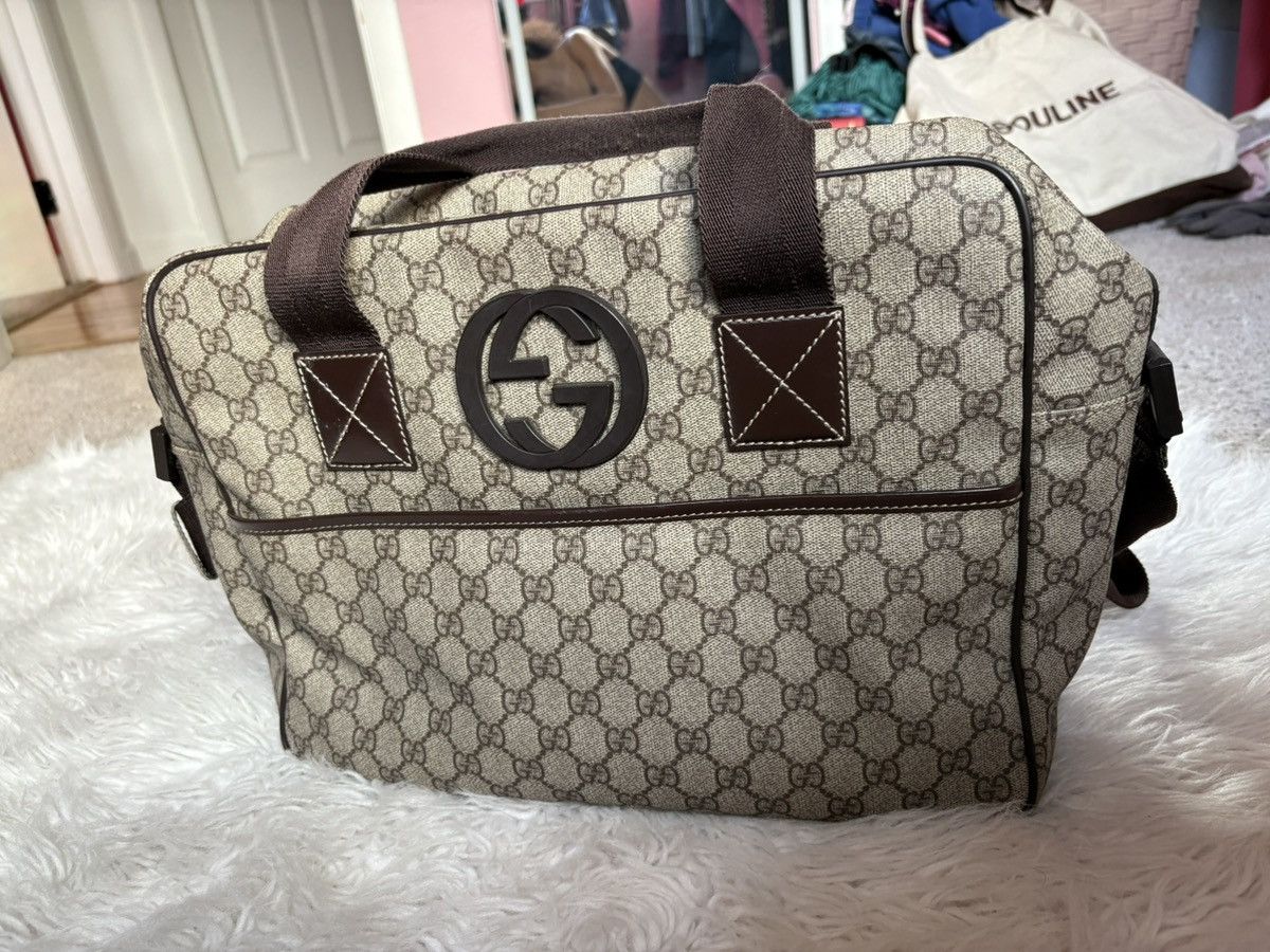 Gucci Vintage Gucci Brown Weekender authentic gucci gg monogram Size ONE SIZE - 1 Thumbnail