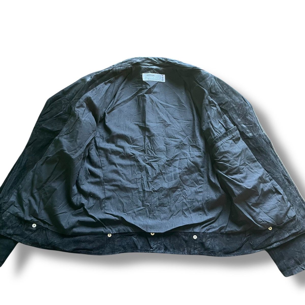 If Six Was Nine VINTAGE LEGENDA SUEDE DOUBLE COLLAR PUNK JACKET Size US S / EU 44-46 / 1 - 4 Thumbnail