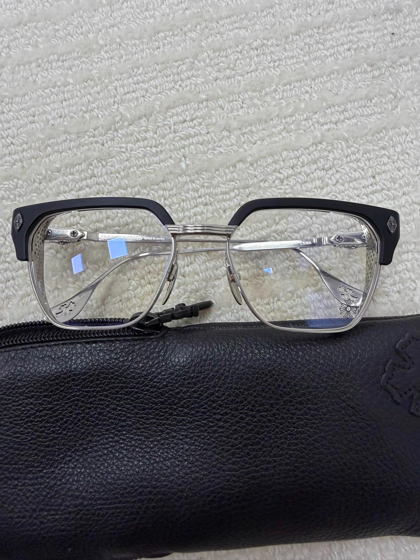 Chrome Hearts Chrome Hearts Cross Silver Frame Glasses K2 Size ONE SIZE - 2 Thumbnail