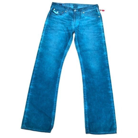 VINTAGE True Religion Jeans Size 33 RICKY Dyed RARE