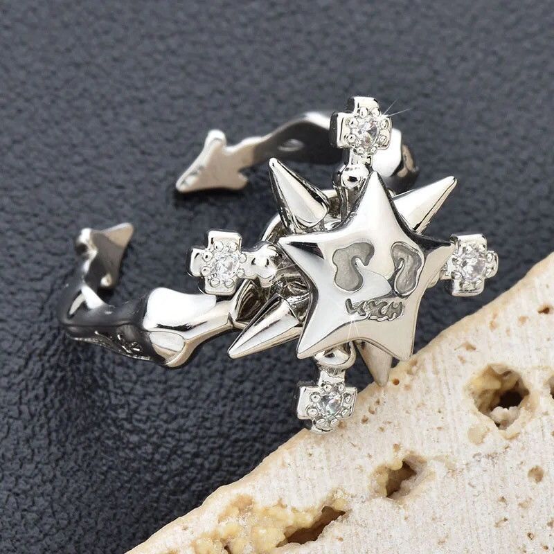 Jewelry Lucky Star Adjustable Ring Size ONE SIZE - 4 Thumbnail