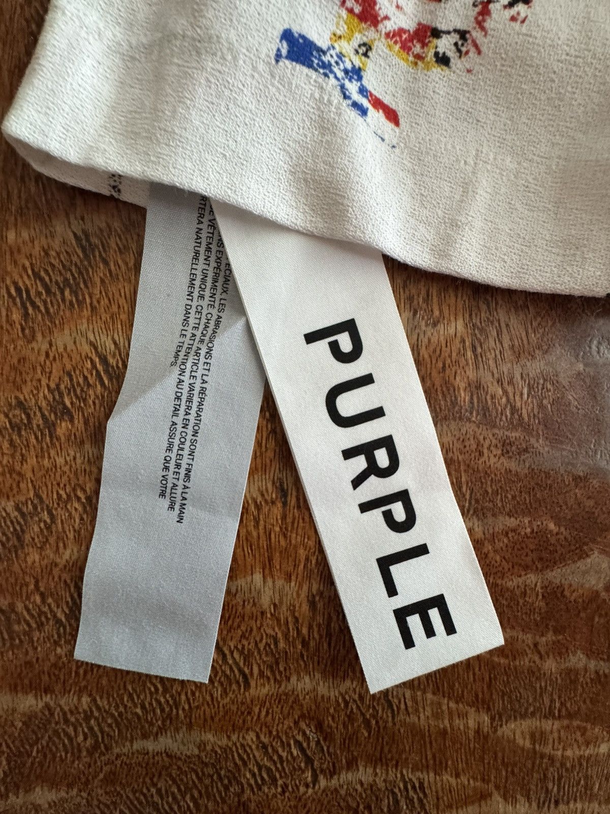 Purple Brand Painted Logo Textured Tshirt XL Size US XL / EU 56 / 4 - 4 Thumbnail