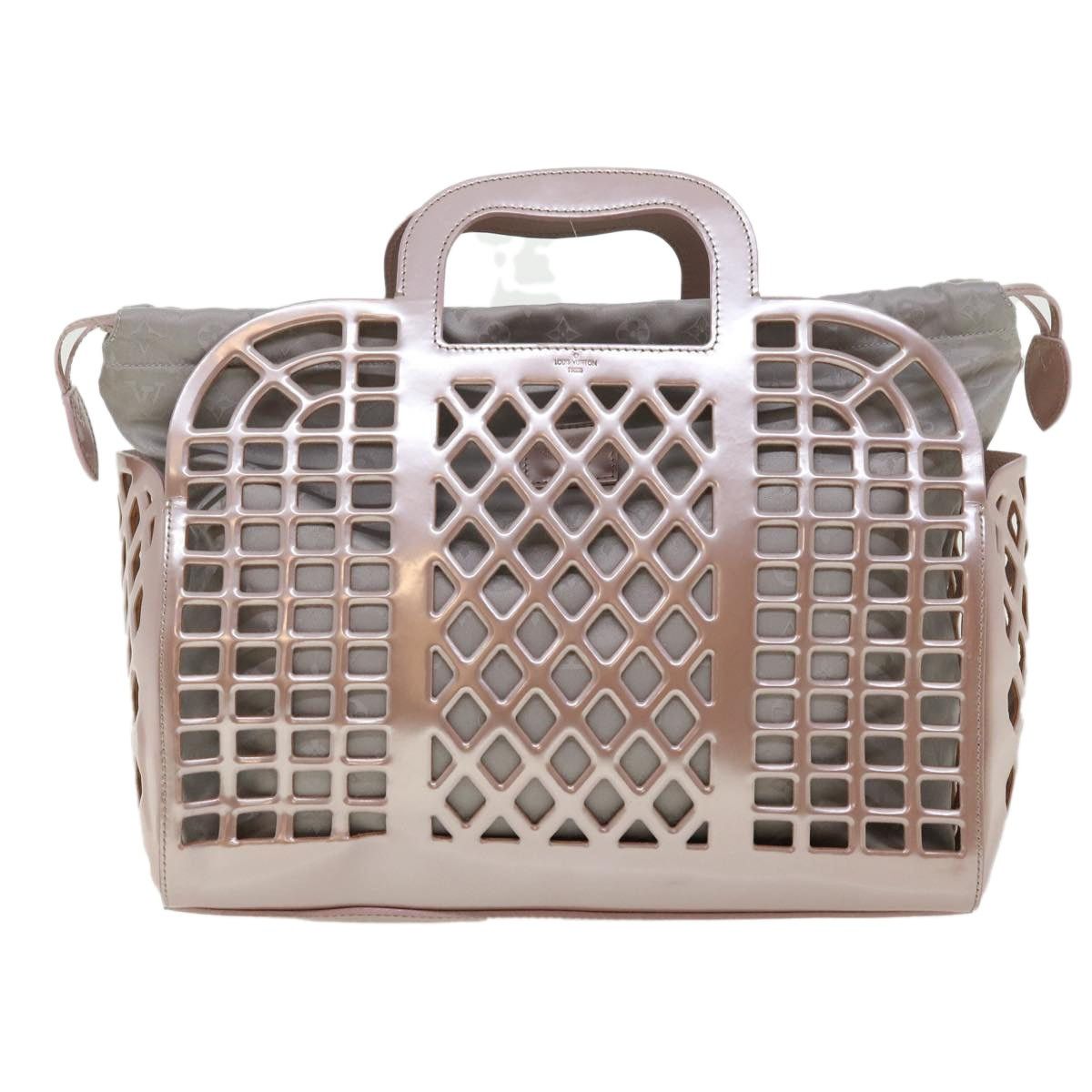 LOUIS VUITTON Patent Leather Jerry MM Hand Bag Purple M94207