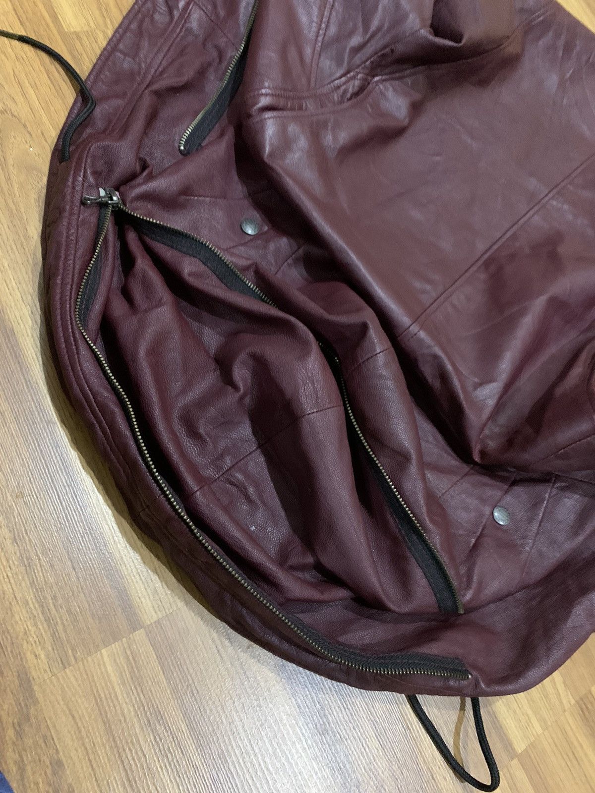 Katharine Hamnett London KATHARINE HAMNETT LONDON BLOUSON BIKER LEATHER JACKET Size US M / EU 48-50 / 2 - 12 Thumbnail