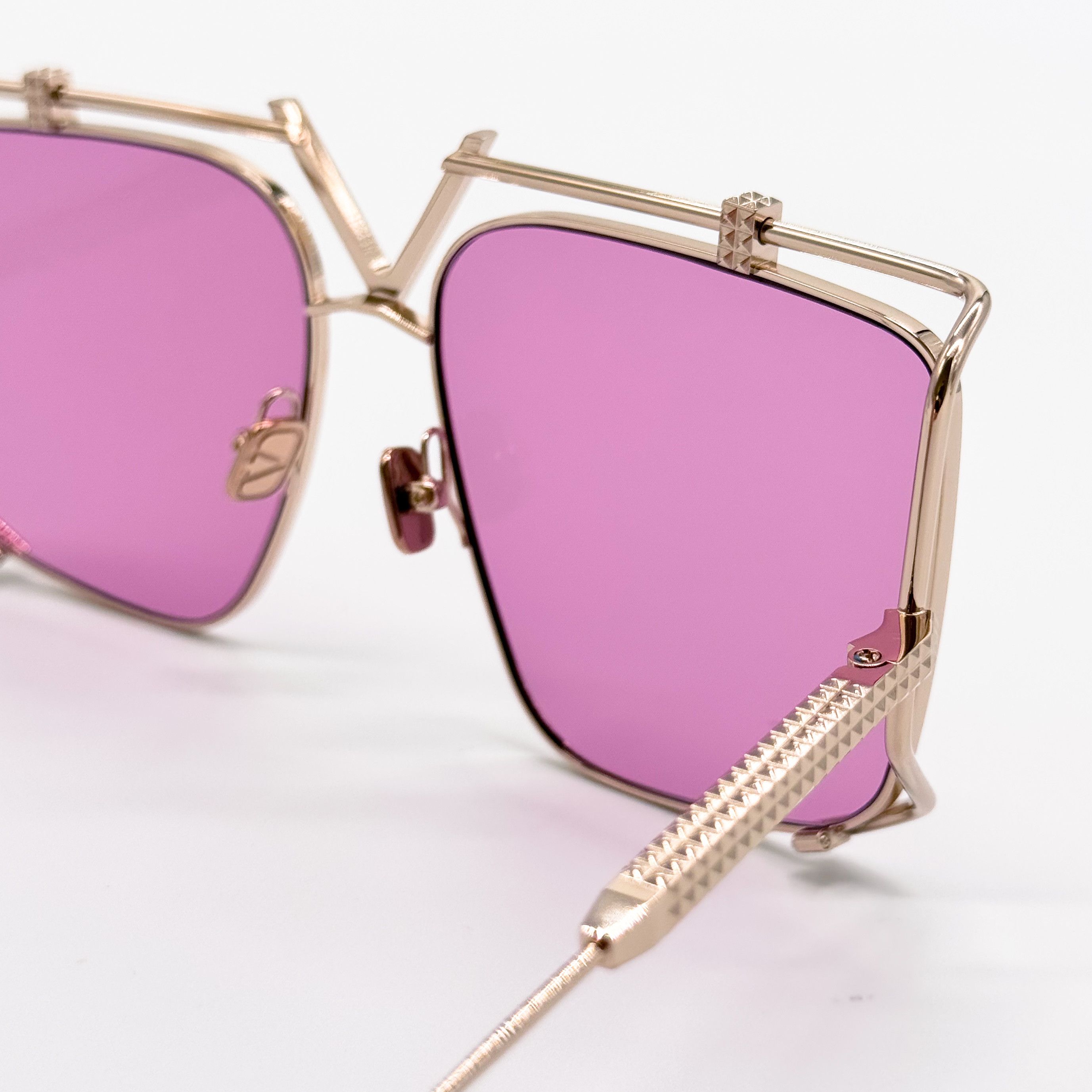 Valentino NEW VALENTINO V-LIGHT VLS-116C PINK TITANIUM SUNGLASSES Size ONE SIZE - 7 Thumbnail