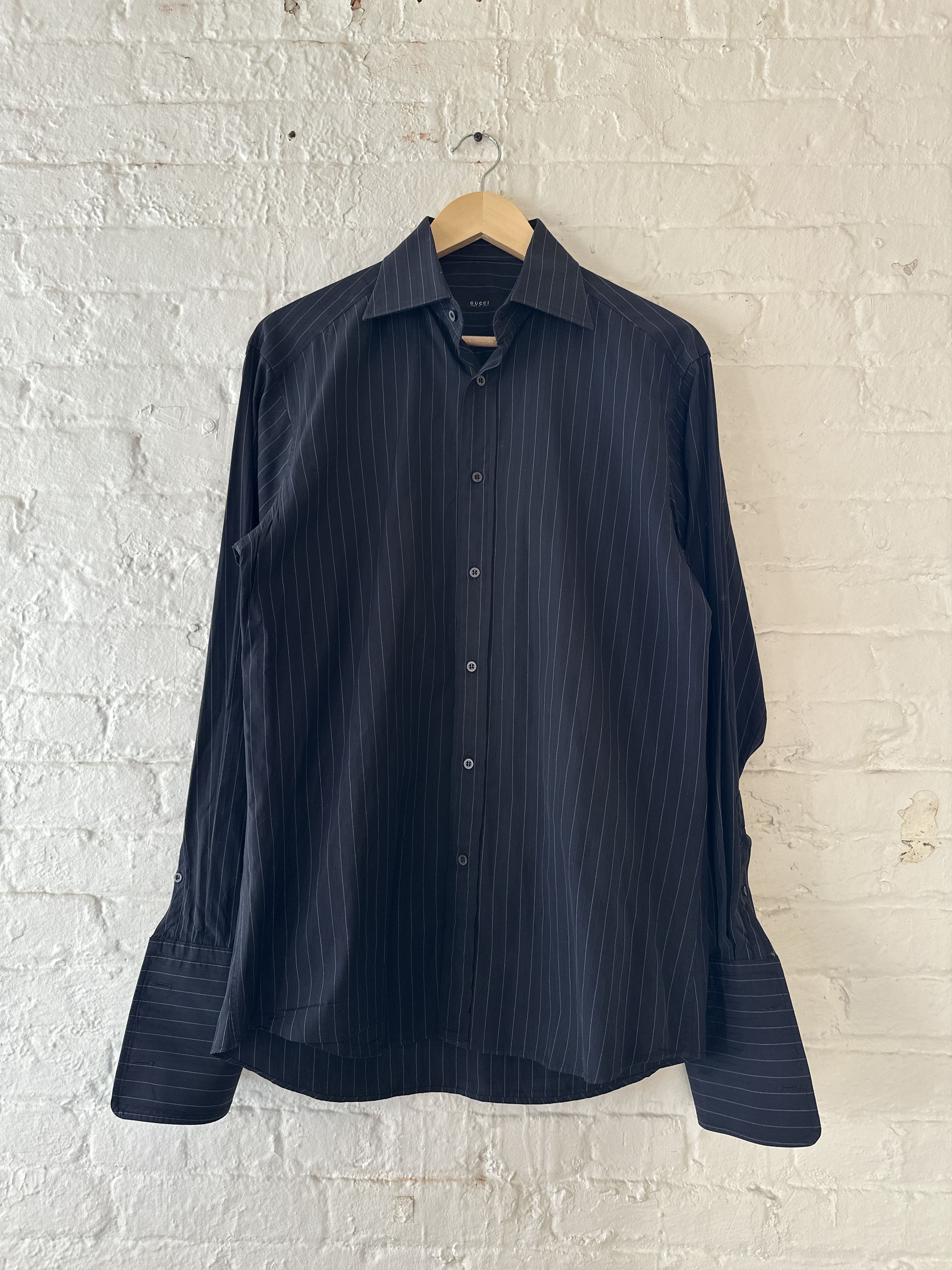 Gucci Gucci by Tom Ford Striped Button Up Shirt Size US S / EU 44-46 / 1 - 1 Thumbnail