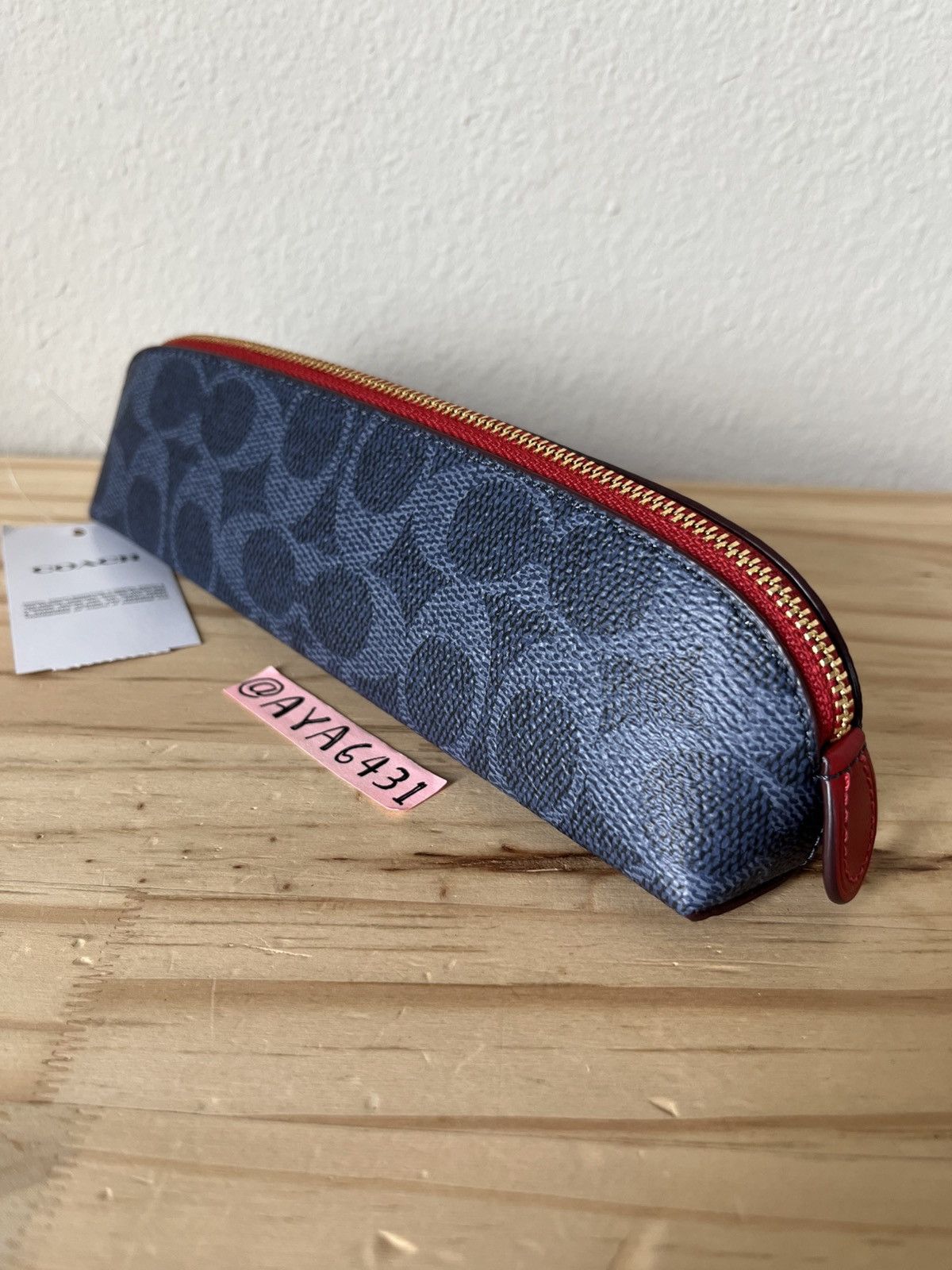 Coach Pencil Case in Signature Canvas