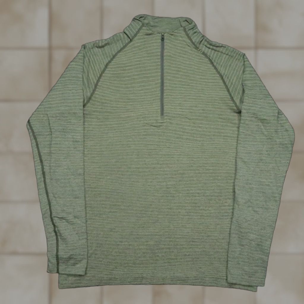 Lululemon Lululemon Pullover Mens Large Green Metal Vent Tech Half Zip Lightweight Shirt Size US L / EU 52-54 / 3 - 1 Thumbnail