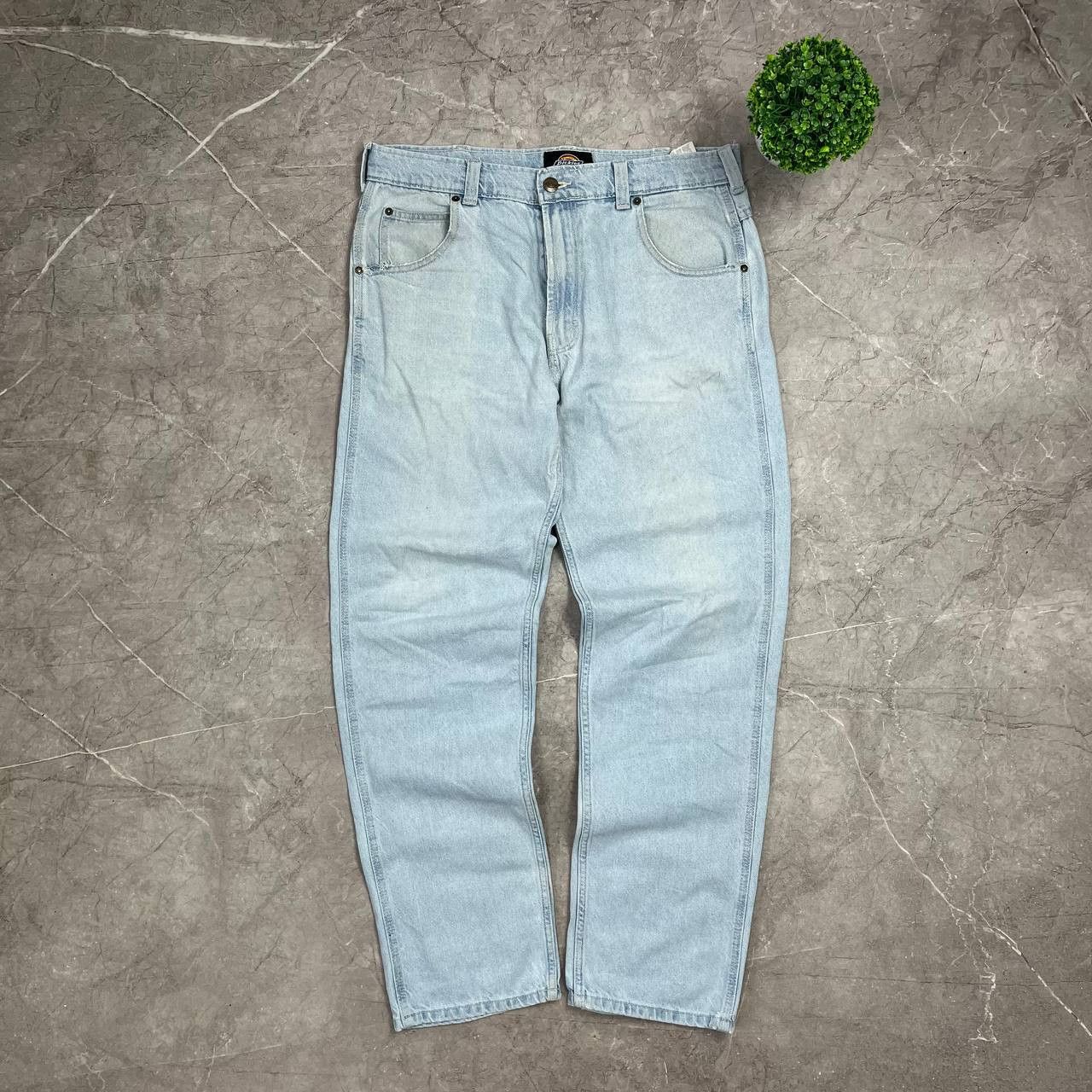 Dickies Vintage Dickies Washed Denim Blue Jeans Carpenter Y2K Baggy Size US 33 - 7 Thumbnail