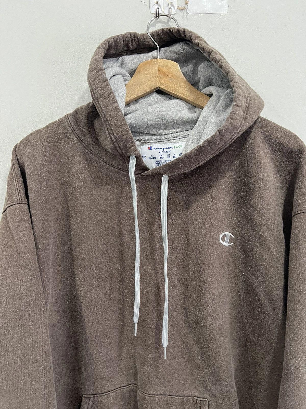 Vintage Vintage Champion Hoodie Sweater brown tan Size US XXL / EU 58 / 5 - 2 Thumbnail