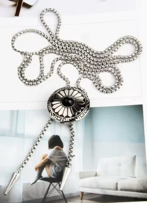 Cowboy Equipment × Vintage Metal Round Flower Bolo Tie Size ONE SIZE - 2 Thumbnail