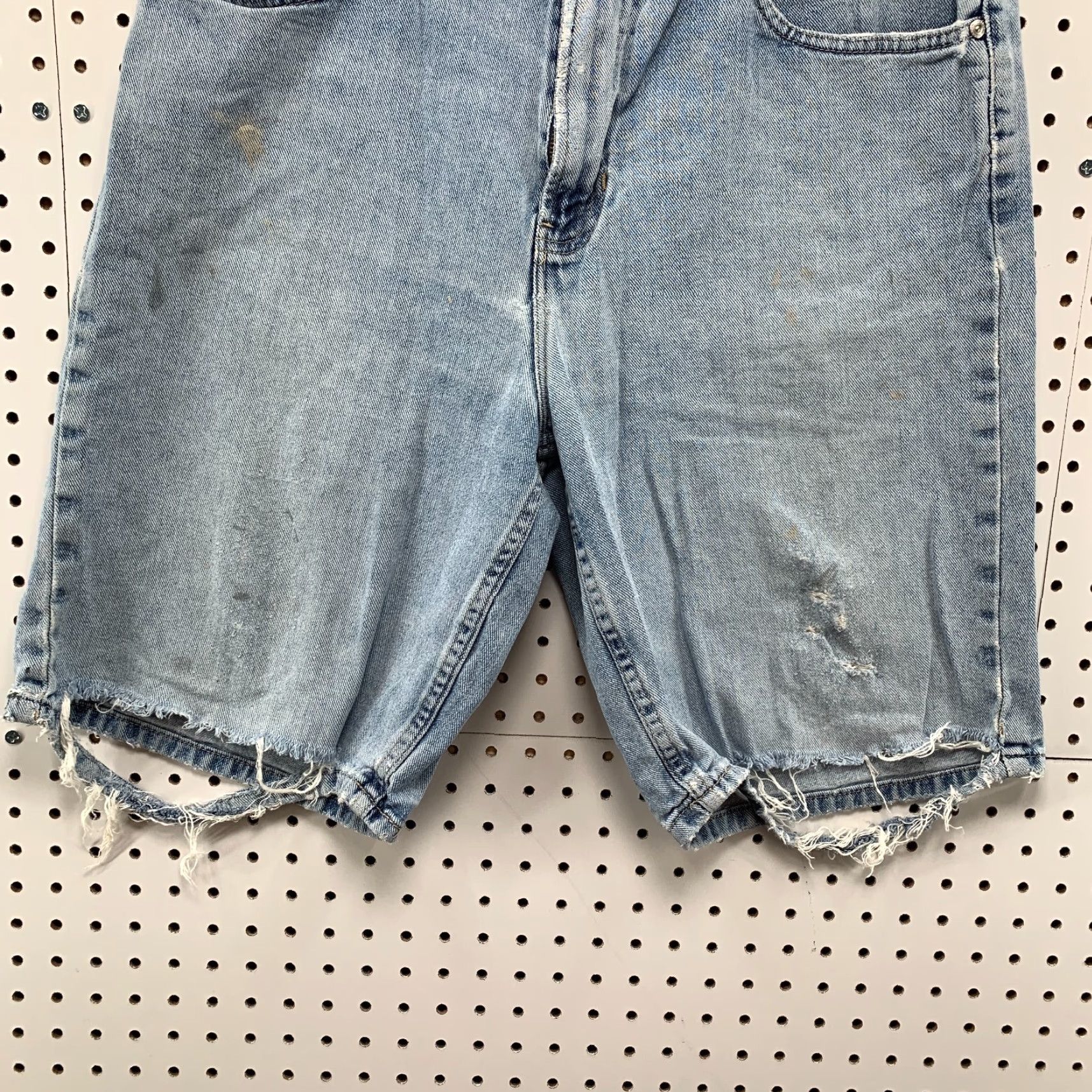 Vintage Vintage 90s Mission Blues Shorts Denim Jorts Distressed Mens 33x10 Blue Size US 33 - 6 Thumbnail