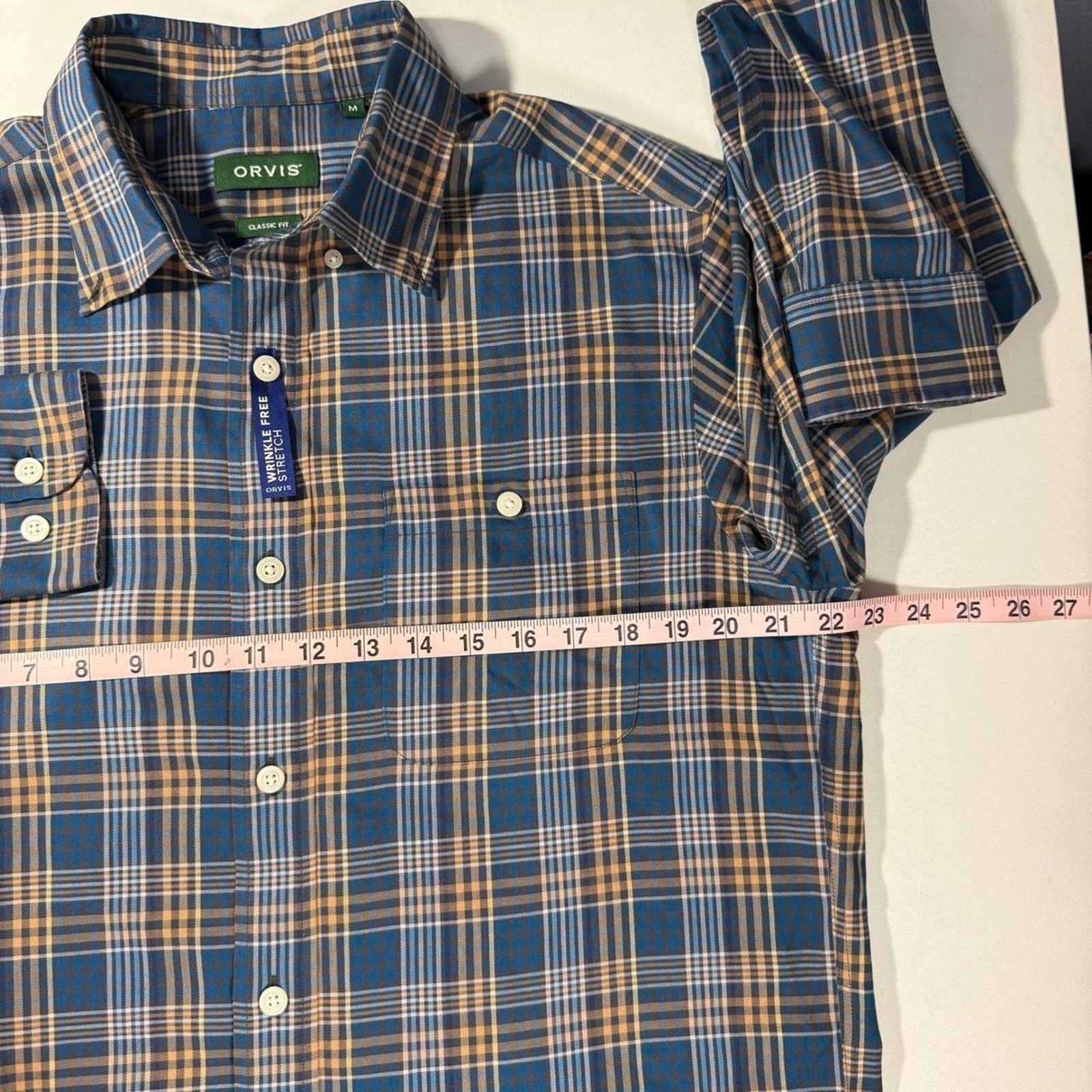 Orvis Orvis Mens Blue Plaid Stretch Button Down Shirt Medium Size US M / EU 48-50 / 2 - 8 Thumbnail