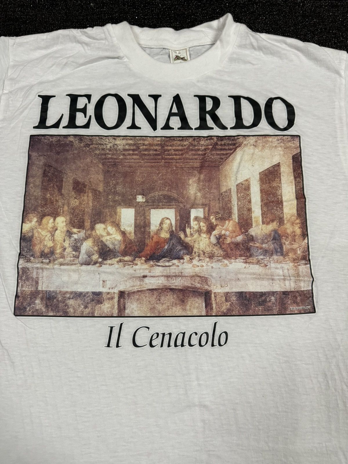 Vintage Vintage Leonardo Da Vinci Art Il Cenacolo Italian Art Tee Size US S / EU 44-46 / 1 - 4 Thumbnail