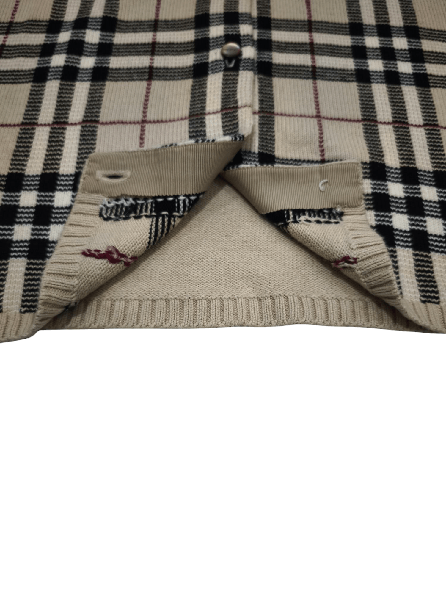 Burberry × Vintage Vintage Burberry Nova Check Knitwear Size M / US 6-8 / IT 42-44 - 4 Thumbnail