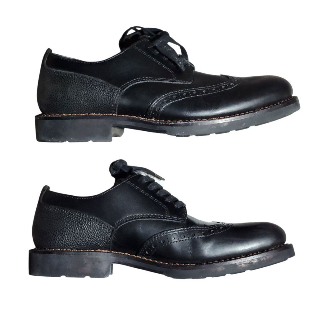 Coach Men's Coach Black Leather Wingtip Oxfords Size 9 Size US 9 / EU 42 - 4 Thumbnail