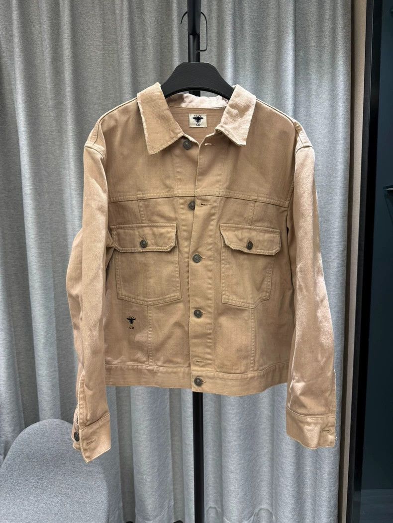 Dior Dior Two-bag jacket with lotus pink bee embroidery Size XS / US 0-2 / IT 36-38 - 1 Thumbnail