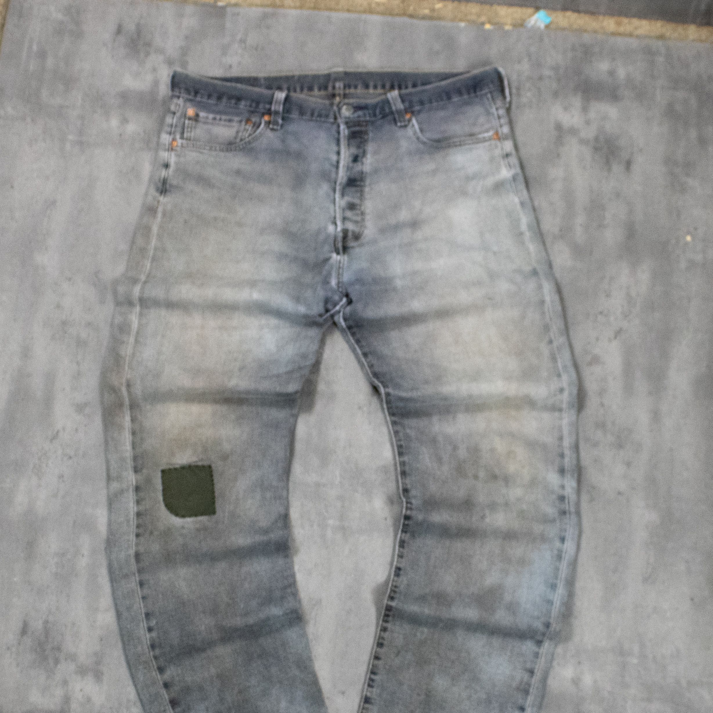 Levi's Vintage Clothing Y2K 2000's Levis 501 Overdyed Relax Straight Denim Pant's Size US 34 / EU 50 - 4 Thumbnail