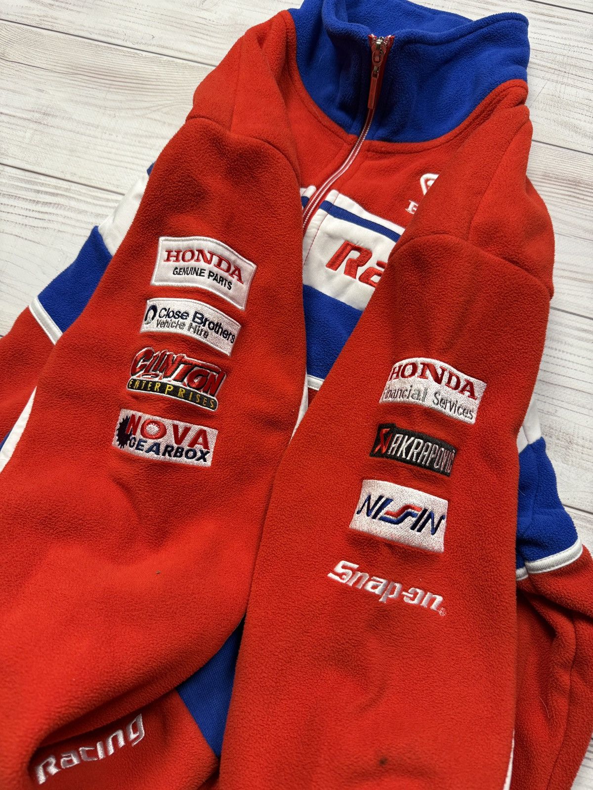 Honda Vintage Honda Racing Fleece Jacket World Racing F1 Y2K Size US M / EU 48-50 / 2 - 6 Thumbnail
