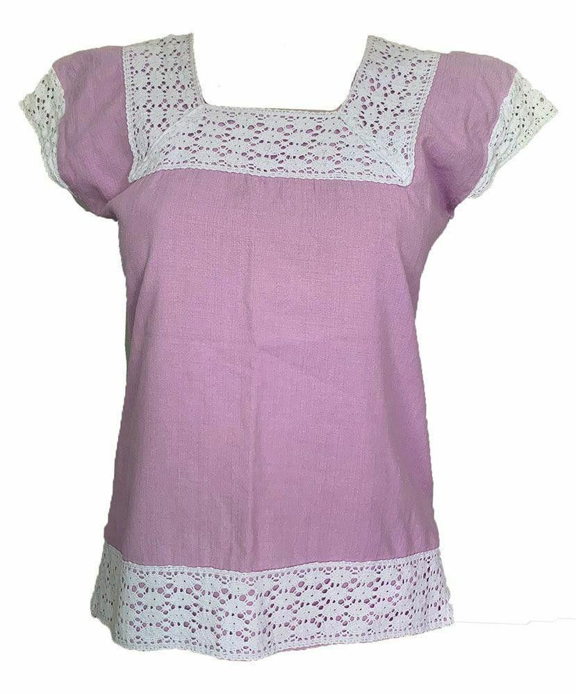 Designer Pre Owned Purple Hand Made Blouse M Size M / US 6-8 / IT 42-44 - 1 Thumbnail