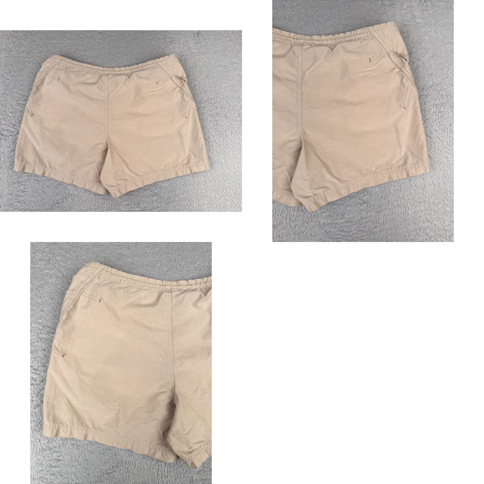 Vintage Columbia Shorts Women PM Beige Chino Cotton Nylon Blend Hiking 34x5 Petite Non-Vintage Activewear Casual Travel Shirt? Size 32" / US 10 / IT 46 - 9 Thumbnail