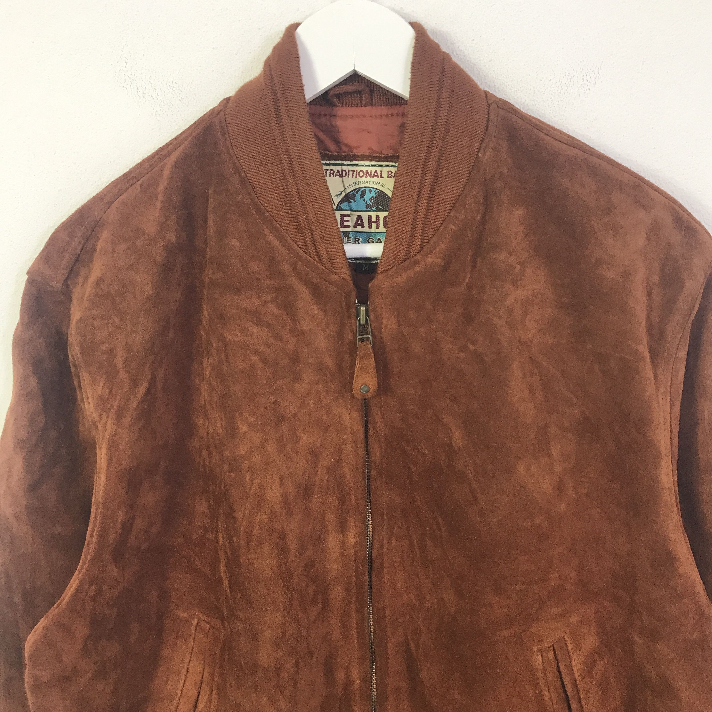 Japanese Brand Vintage seashop leather bomber jacket K85B8 Size US M / EU 48-50 / 2 - 2 Thumbnail