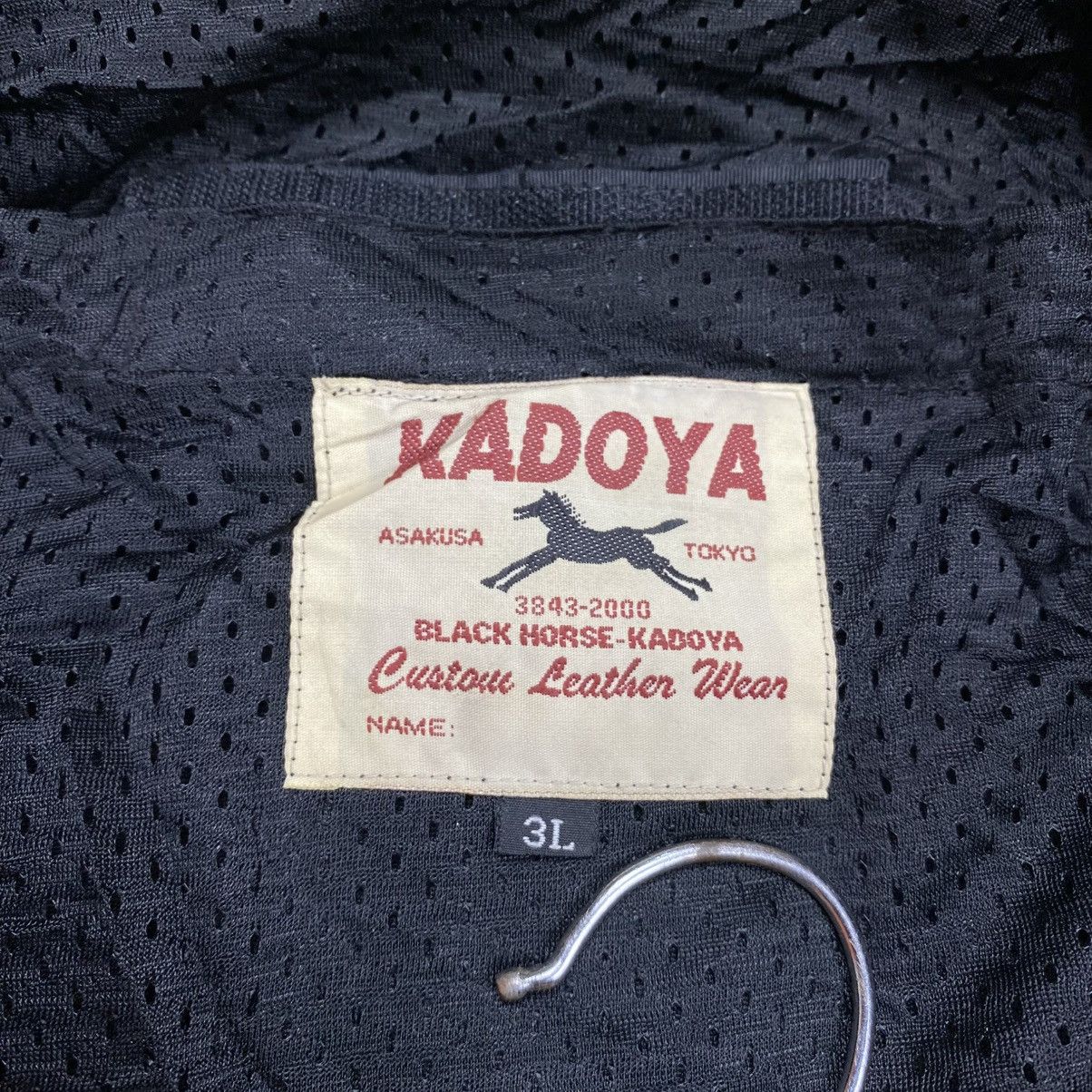 Kadoya Kadoya Black Horse Leather Mesh Bikers Jacket Size US L / EU 52-54 / 3 - 9 Thumbnail