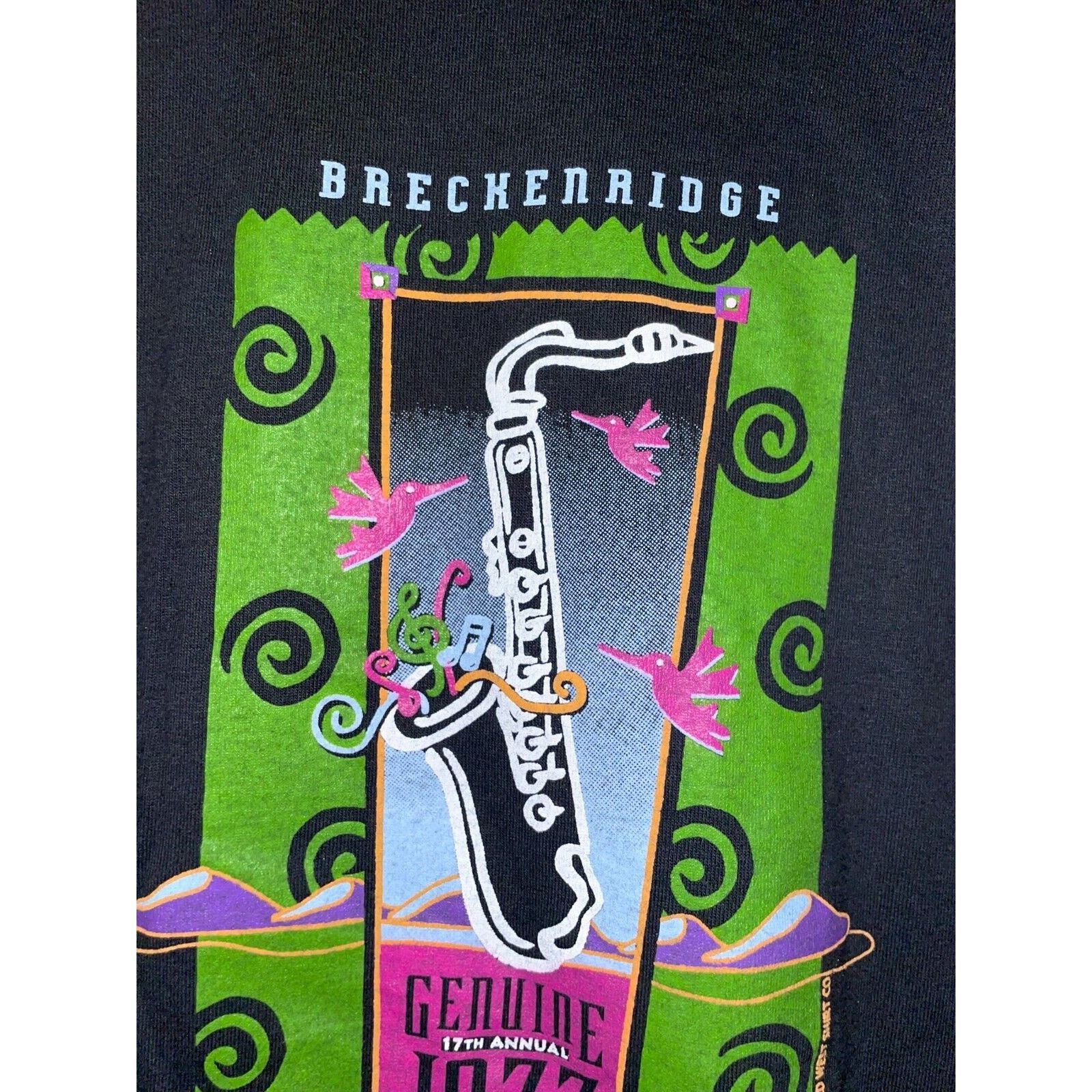 Jerzees Vintage Breckenridge Shirt 17th Genuine Jazz Festival Tee L Size US L / EU 52-54 / 3 - 8 Thumbnail
