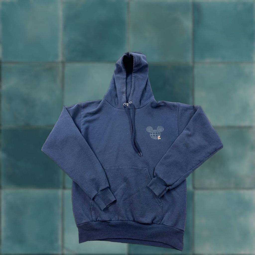 Disney Disney Hoodie Adult Small Blue Mickey Mouse Pullover Sweatshirt Size US S / EU 44-46 / 1 - 1 Thumbnail