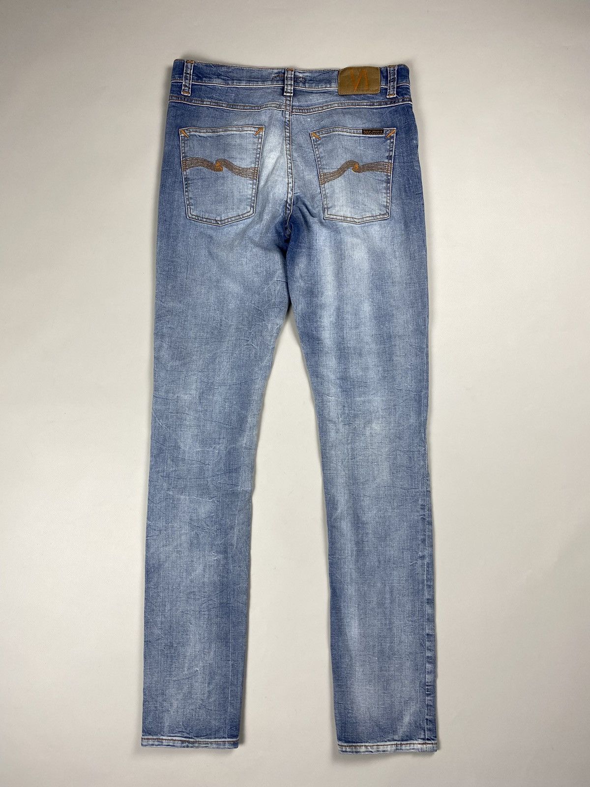 Nudie Jeans Nudie Jeans Co Lean Dean Broken Sage men’s jeans Size US 31 - 19 Thumbnail