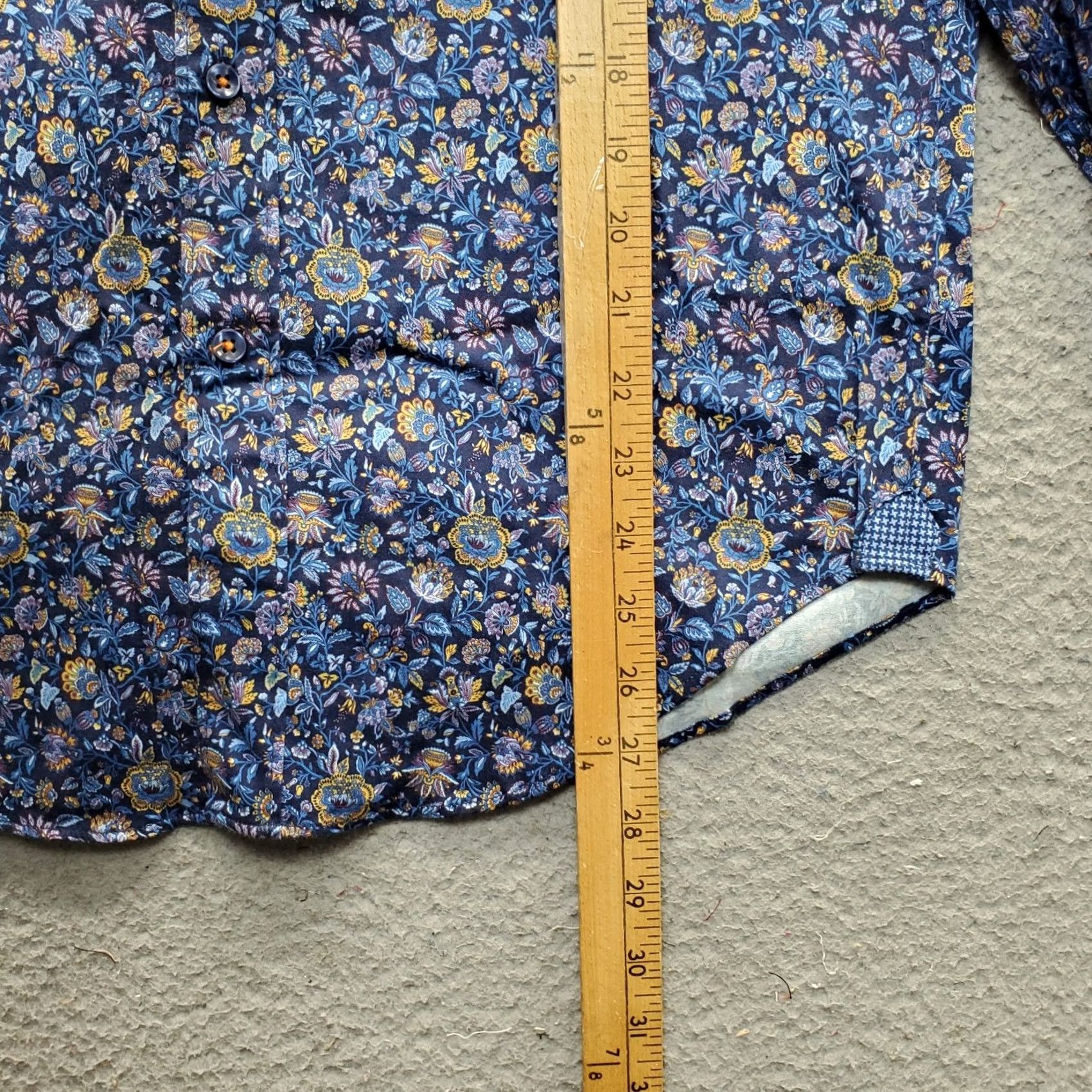 Tallia Tallia Mens Small Multicolor Floral Long Sleeve Button Up Shirt Size US S / EU 44-46 / 1 - 3 Thumbnail
