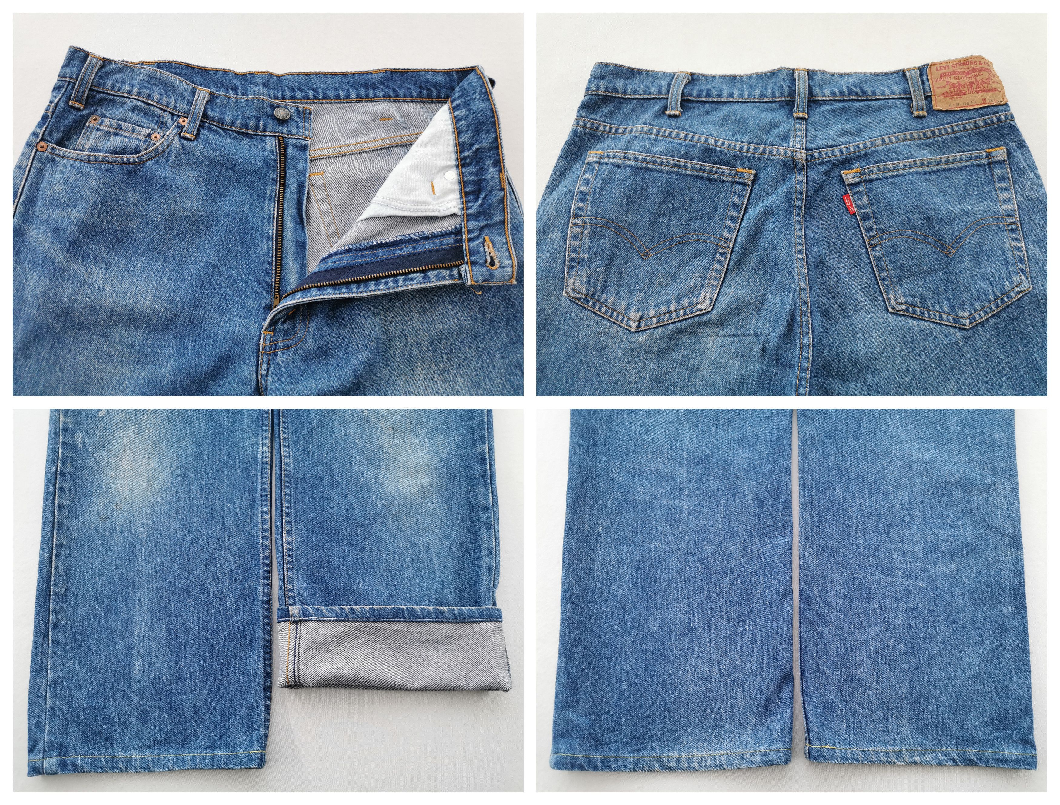 Levi's Vintage 90s Levis Lot 518 Denim Made In Japan Size 34/36x34 Size US 34 / EU 50 - 8 Thumbnail